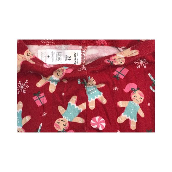 PAJAMA BOTTOMS,  3T,  CARTER'S, Christmas, candy canes - Picture 3 of 3